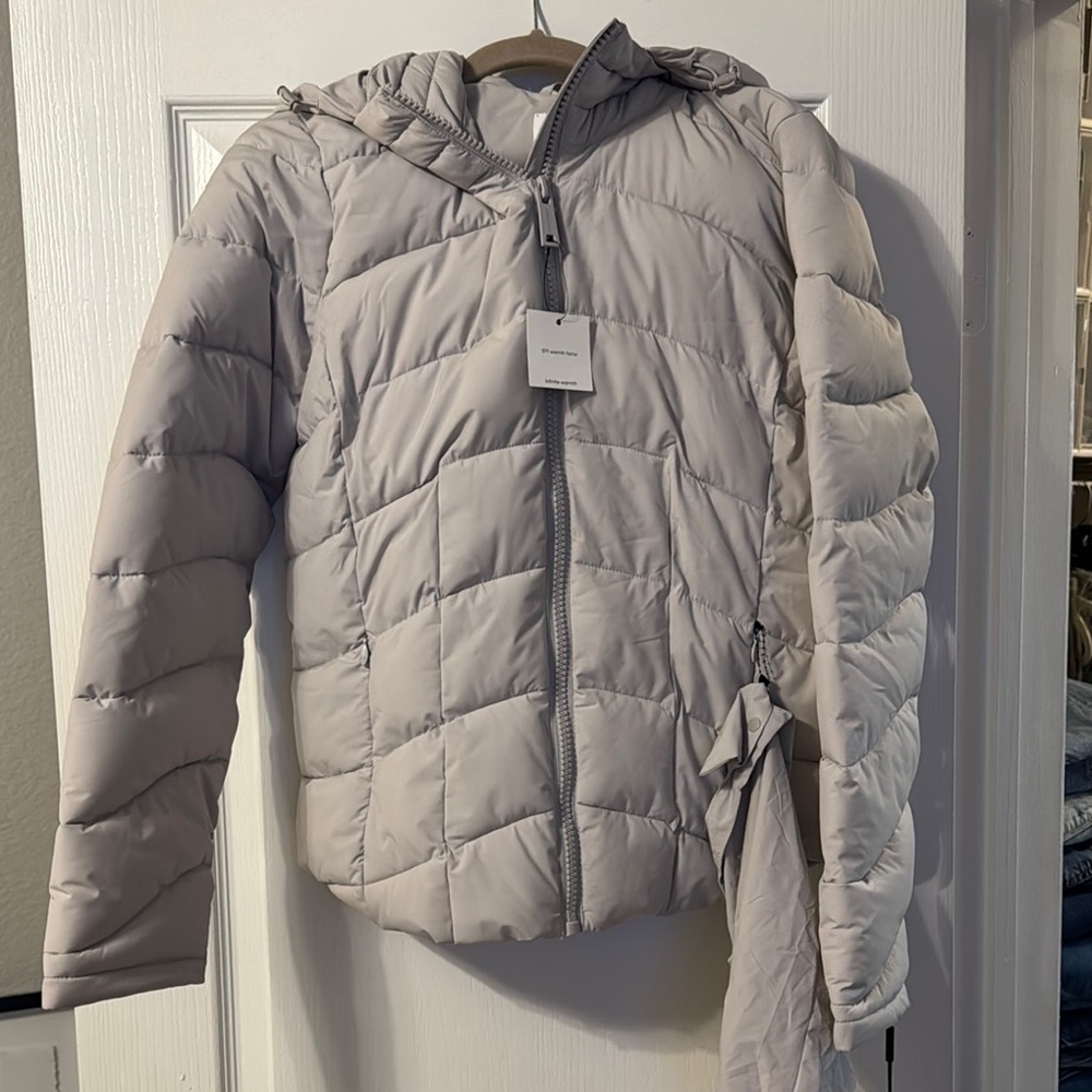 Women's Gray Puffer Jacket